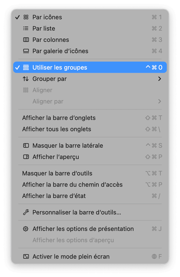 Utilisez le Finder pour faire du tri dans le dossier T&eacute;l&eacute;chargements