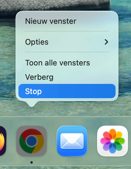 Sluit apps volledig af en start ze weer