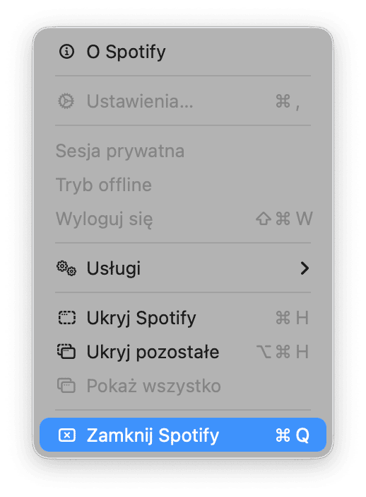 Zakończ apkę i otw&oacute;rz ją ponownie