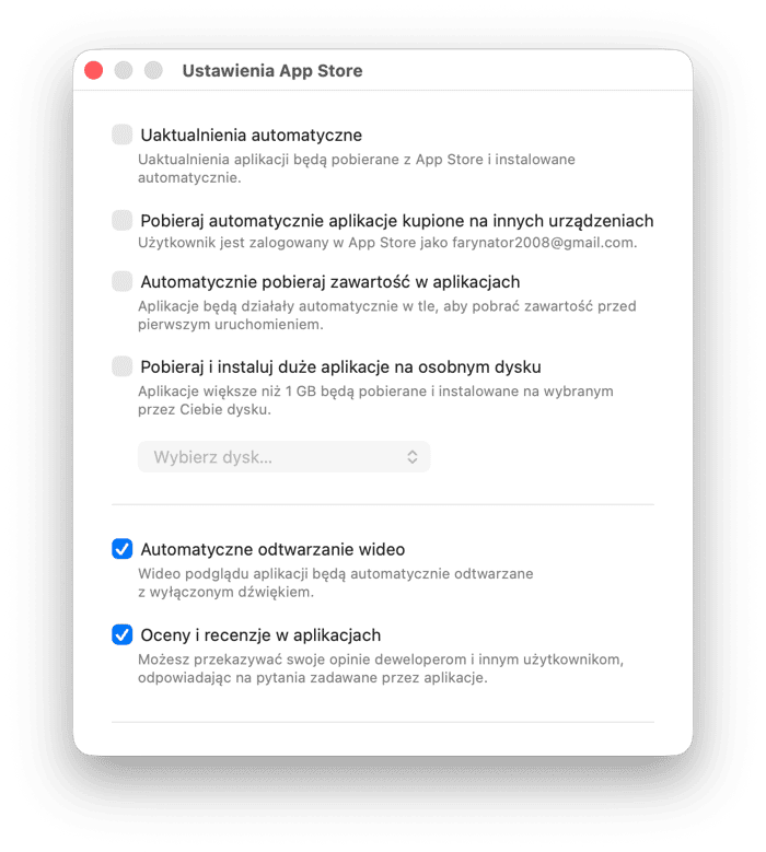 Jak dostosować ustawienia uaktualnień