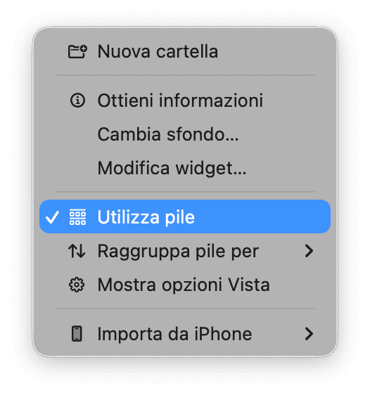 Clicca su Utilizza gruppi