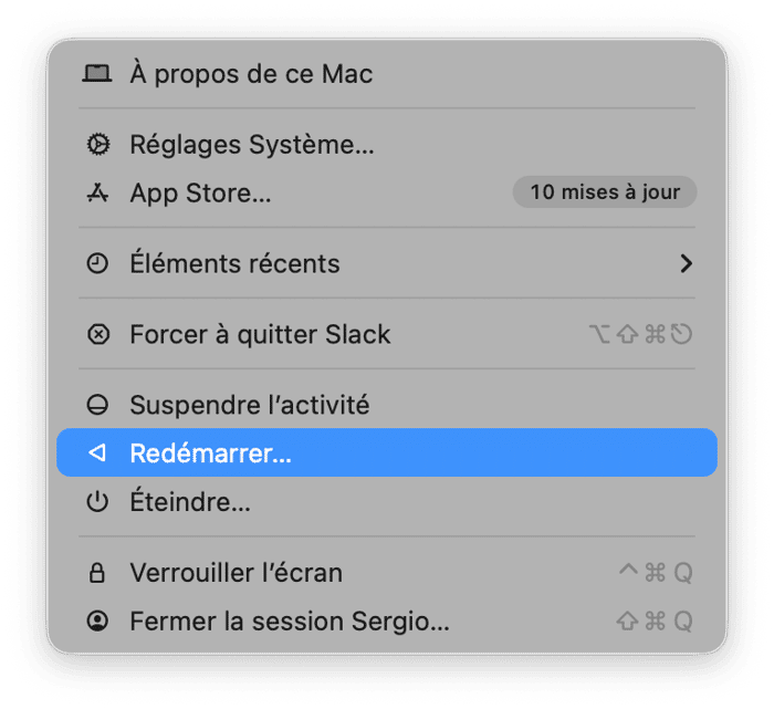 Red&eacute;marrez votre Mac