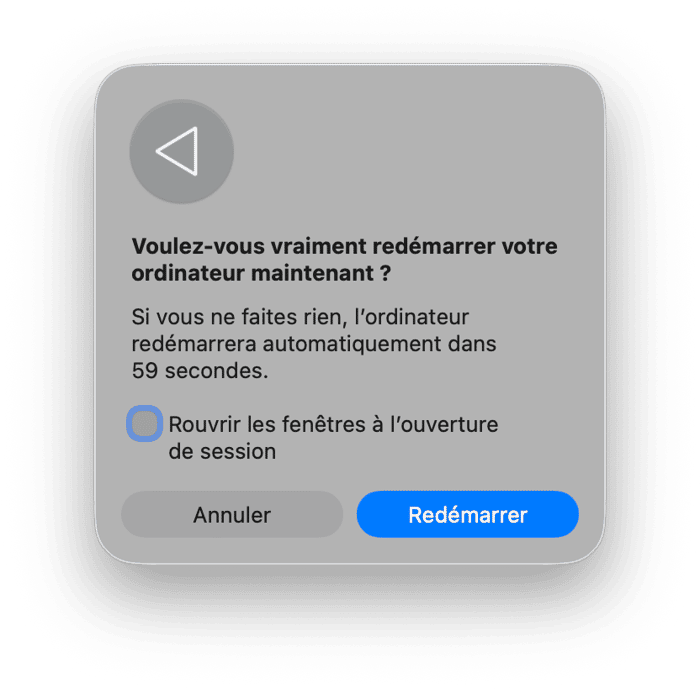 Red&eacute;marrez votre Mac