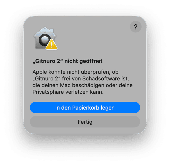 Warum k&ouml;nnen einige Mac-Apps nicht ge&ouml;ffnet oder &uuml;berpr&uuml;ft werden?