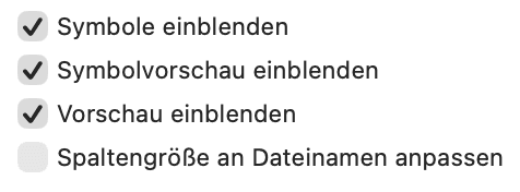 Deaktivieren Sie die Symbolvorschau