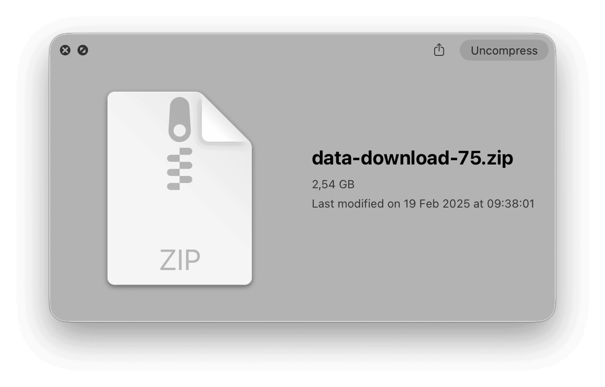 Quick Look file preview on Mac