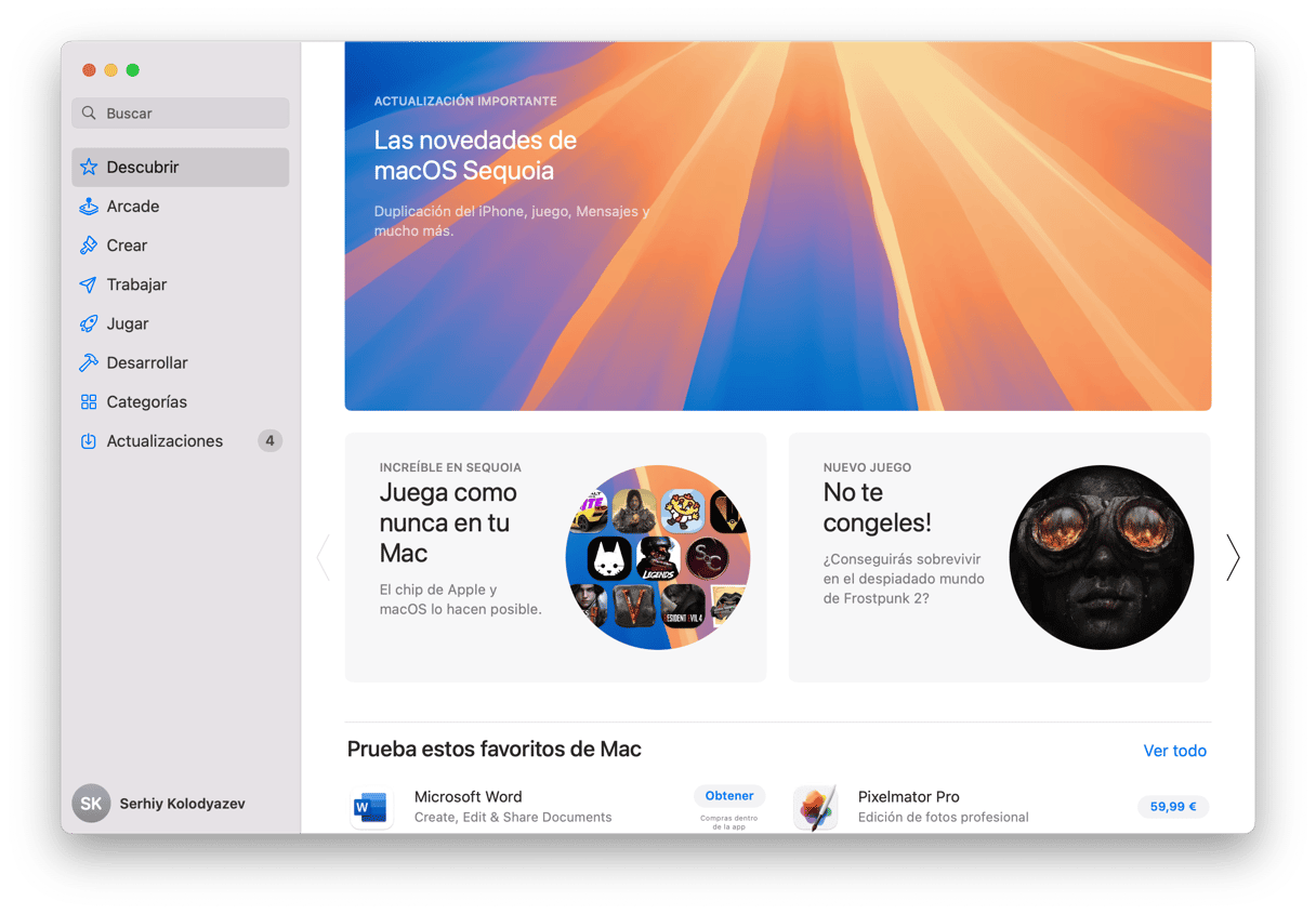 sistema app store intro