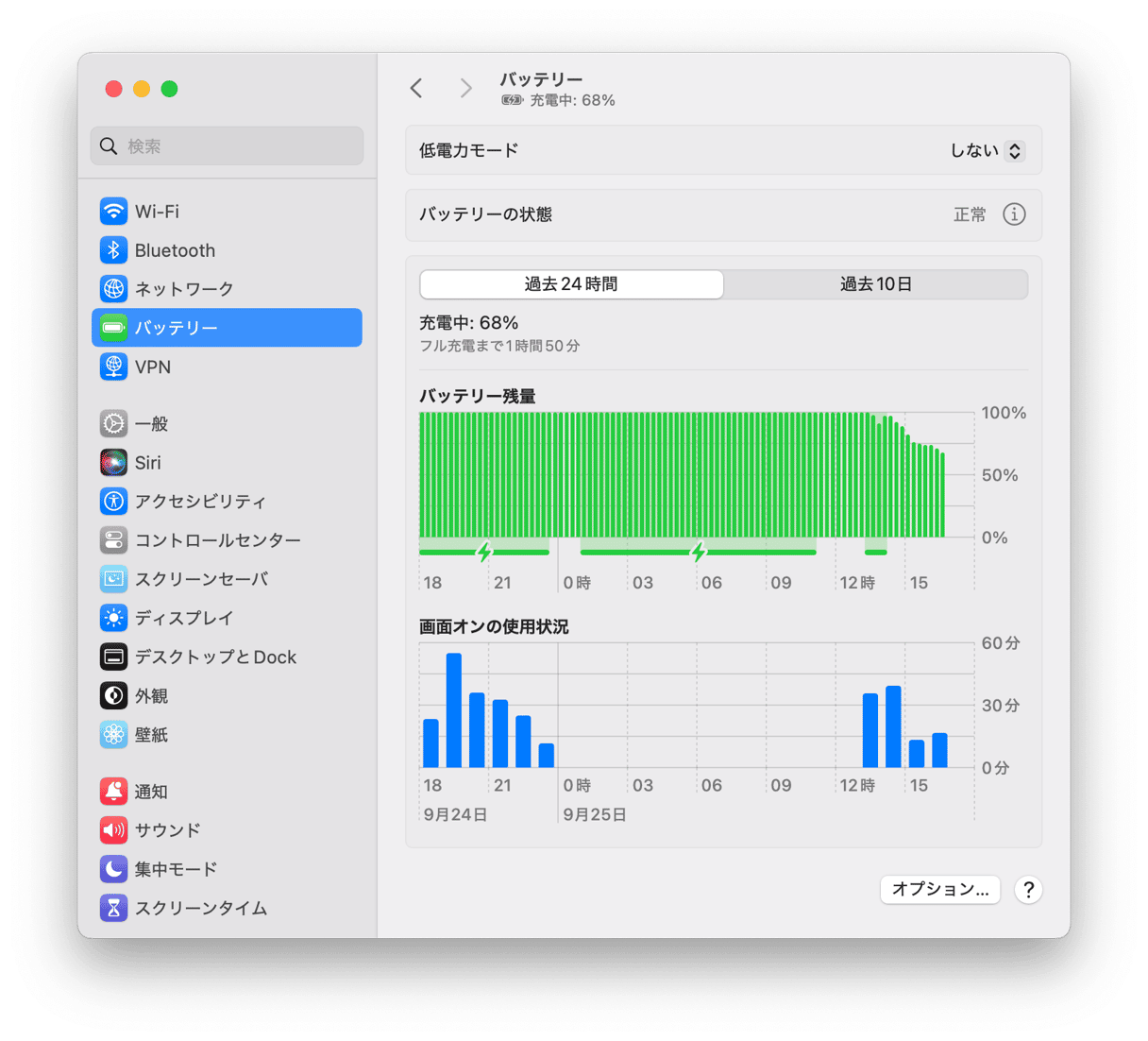 blog system battery no settei