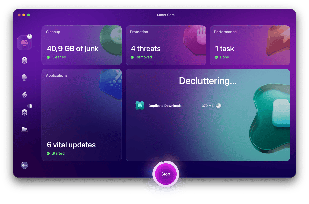 Cleaning your system in Smart scan of CMMX