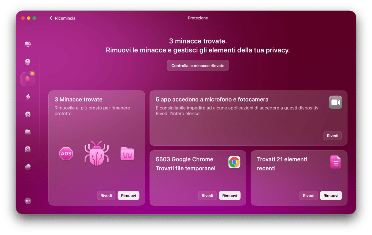 Ecco come eseguire una scansione antimalware del tuo Mac con CleanMyMac