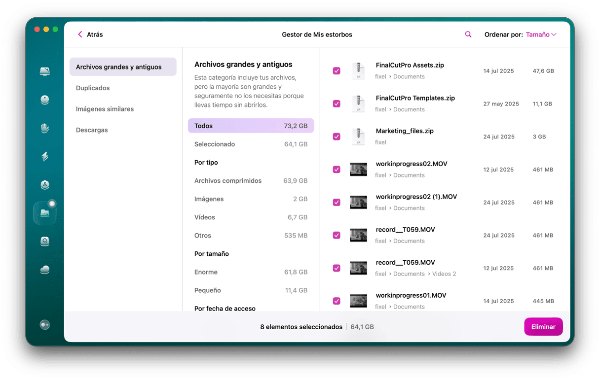 CleanMyMac - Mis estorbos
