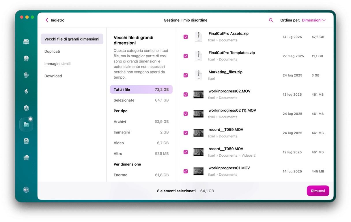 CleanMyMac - Il mio disordine