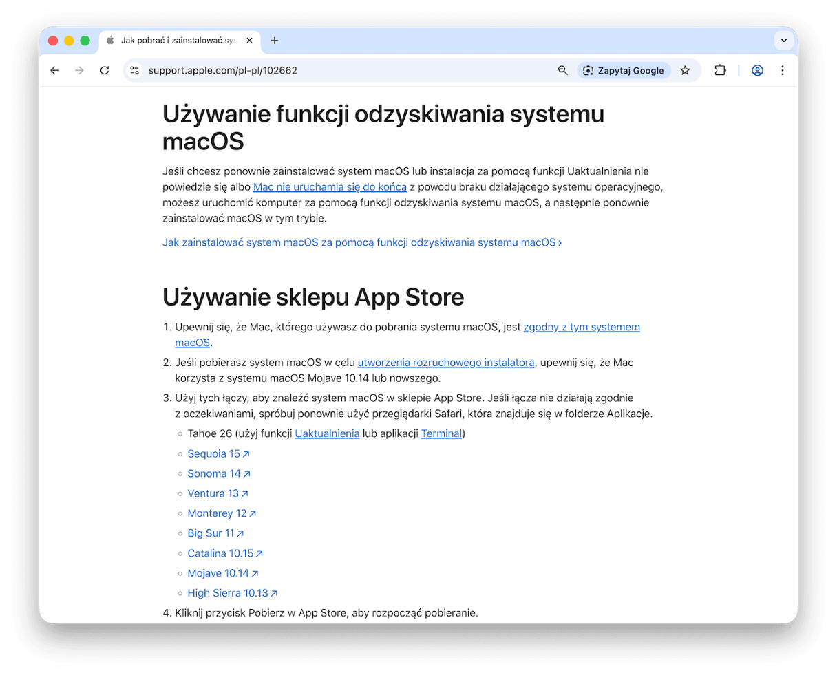 Pobierz macOS Sequoia