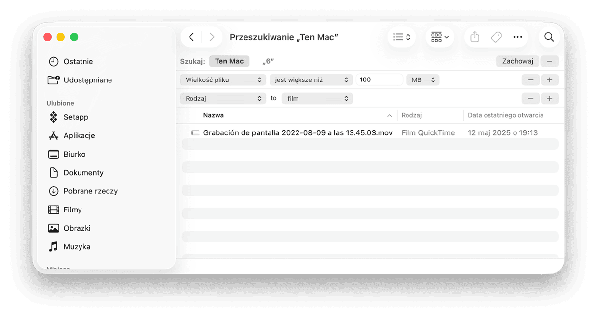 Znajdź duplikaty lub duże pliki media