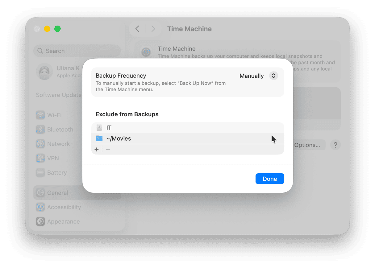 How to create Time Machine backup on Mac