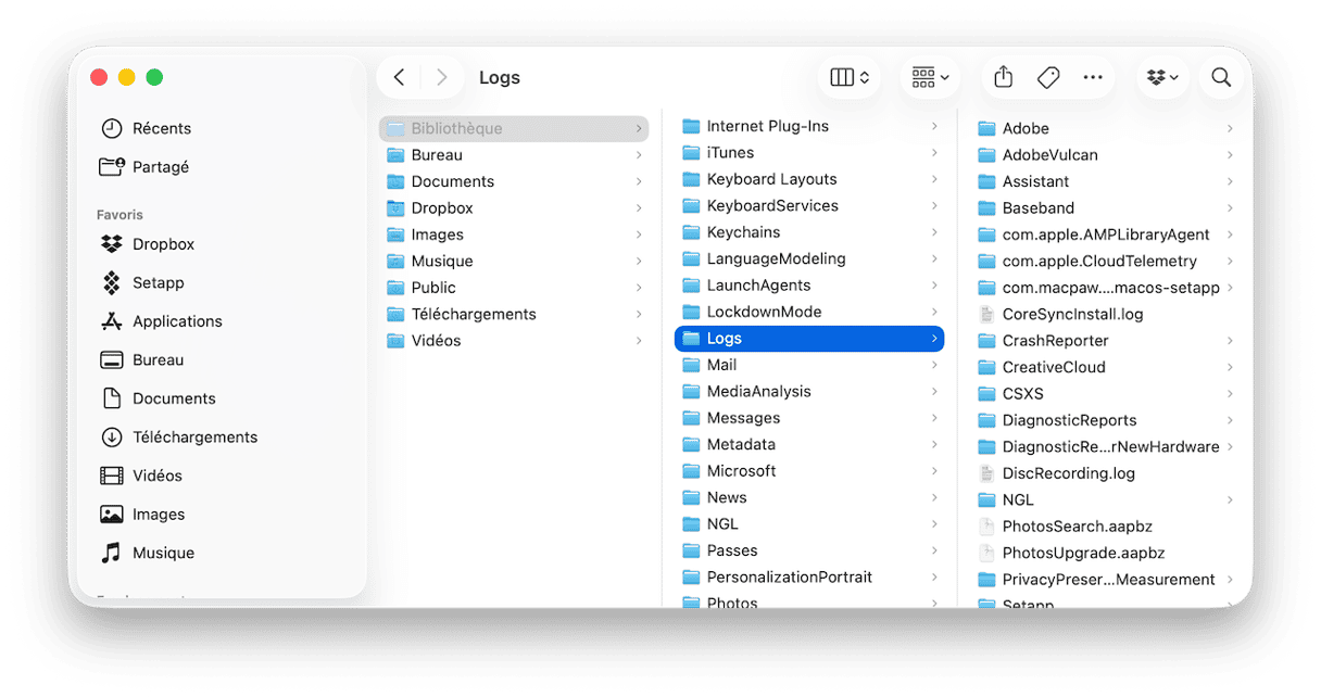 S&eacute;lectionnez tous les fichiers et mettez-les &agrave; la corbeille