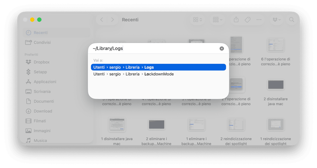 Come si cancellano i file di registro sul Mac a mano