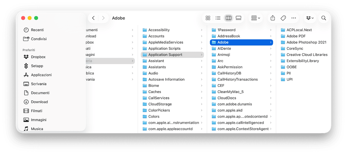 Disinstalla Acrobat Reader a mano