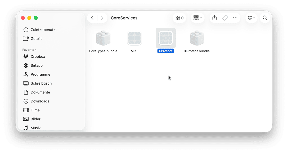 &Ouml;ffnen Sie ein neues Finder-Fenster.