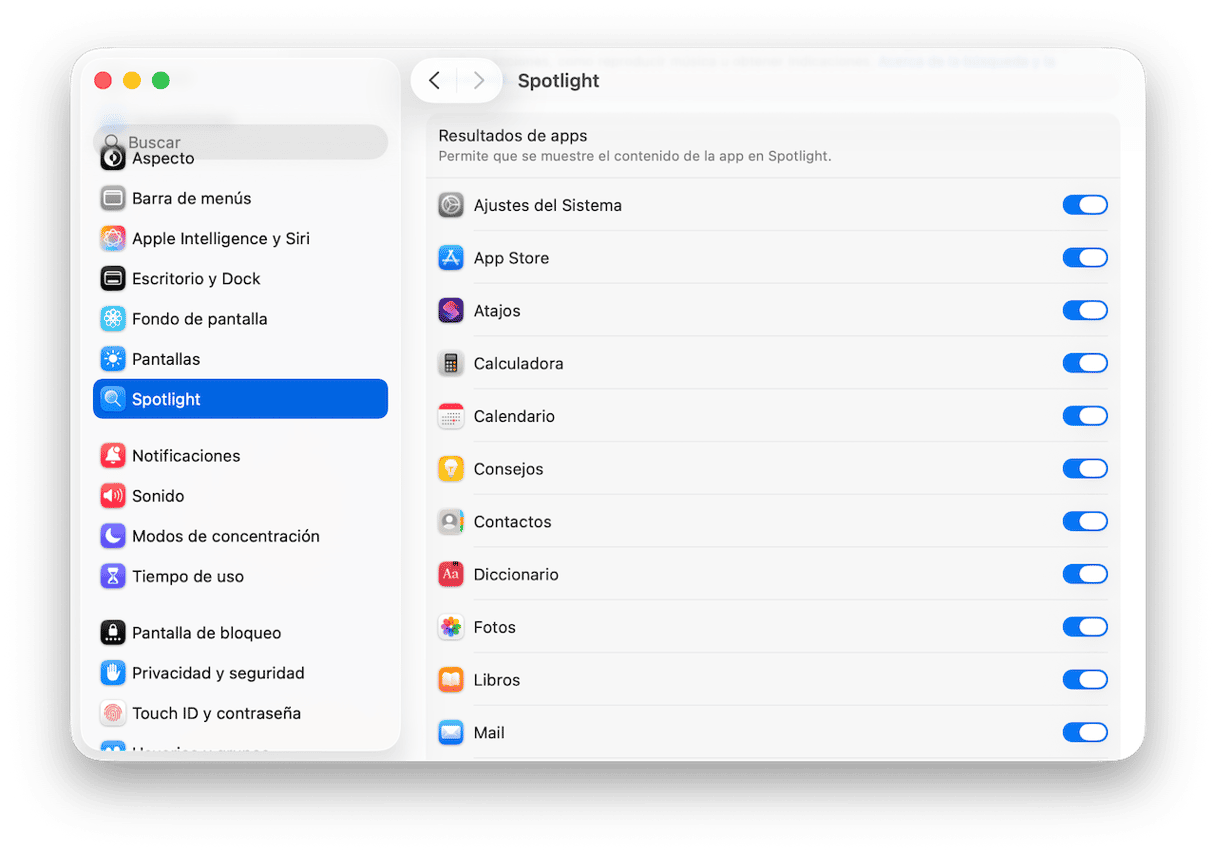 C&oacute;mo desactivar Spotlight en Mac