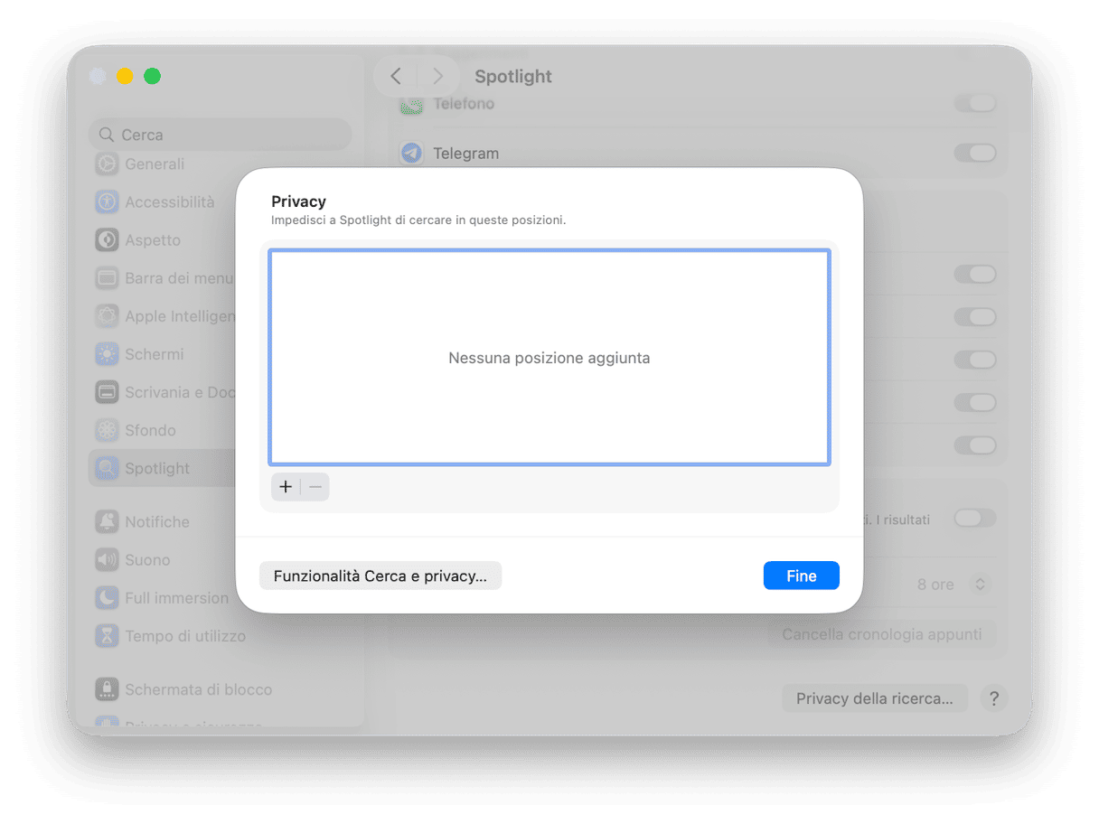 Come ricostruire l'indice di Spotlight sul Mac: metodo manuale