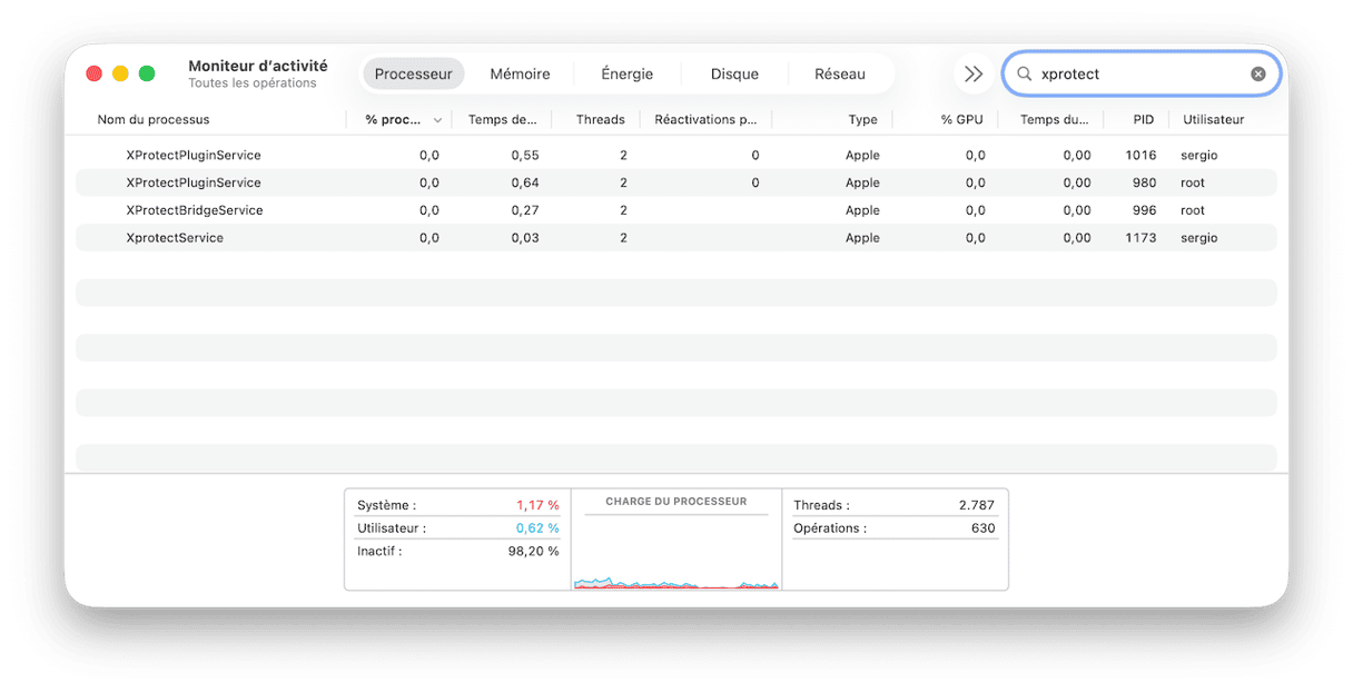 Qu'est-ce que XProtect sur mon Mac ?