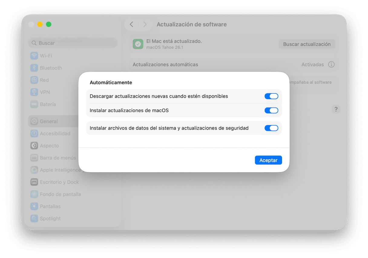 Desactiva "Instalar Respuestas de seguridad y archivos del sistema"