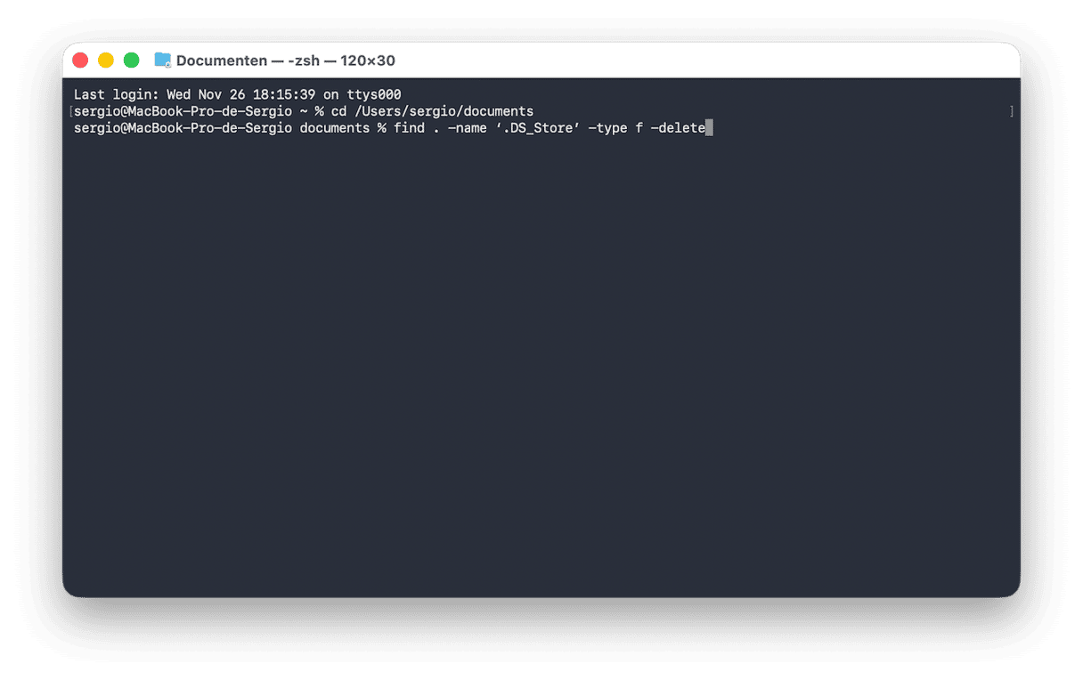 .DS_Store-bestanden handmatig verwijderen