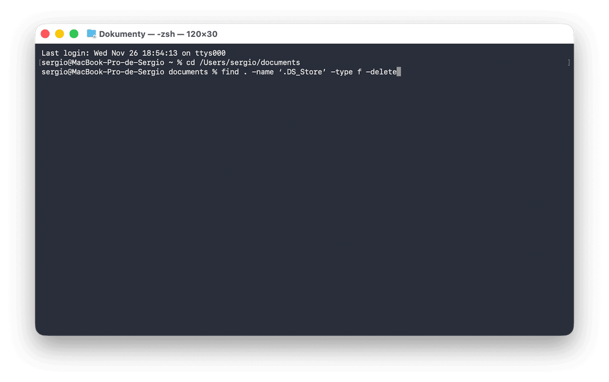 Usuwanie plik&oacute;w .DS_Store ręcznie
