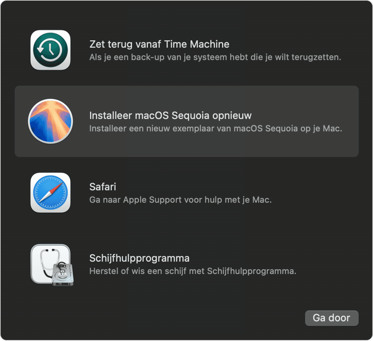 Een eerdere update terugdraaien