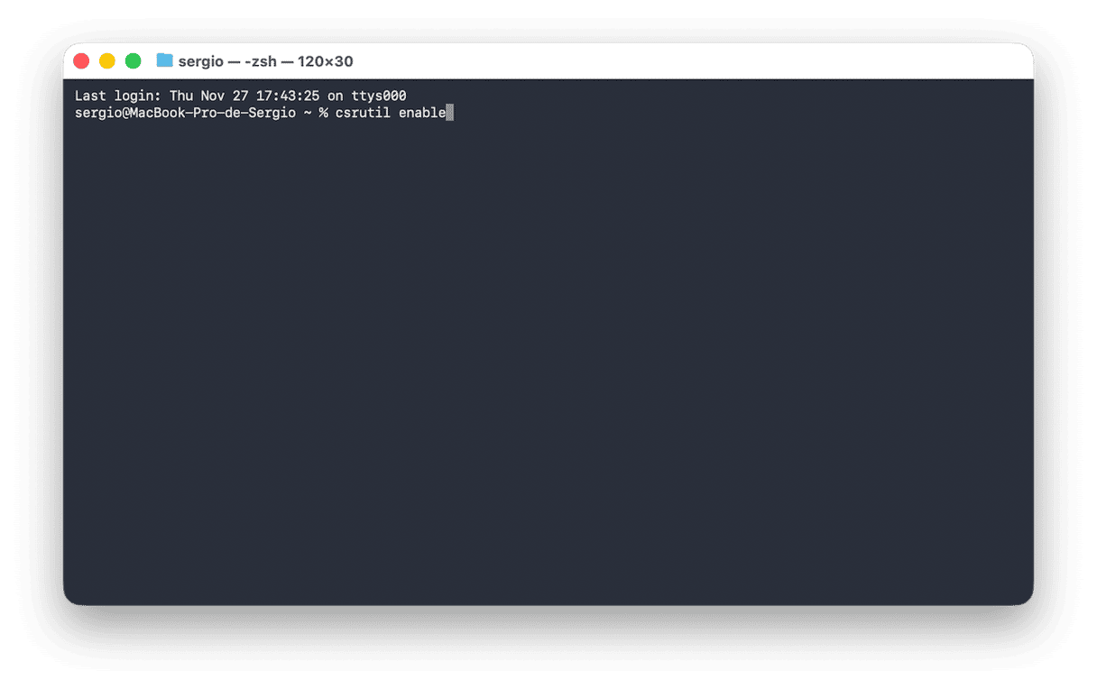 Use o Terminal para remover as atualiza&ccedil;&otilde;es de software
