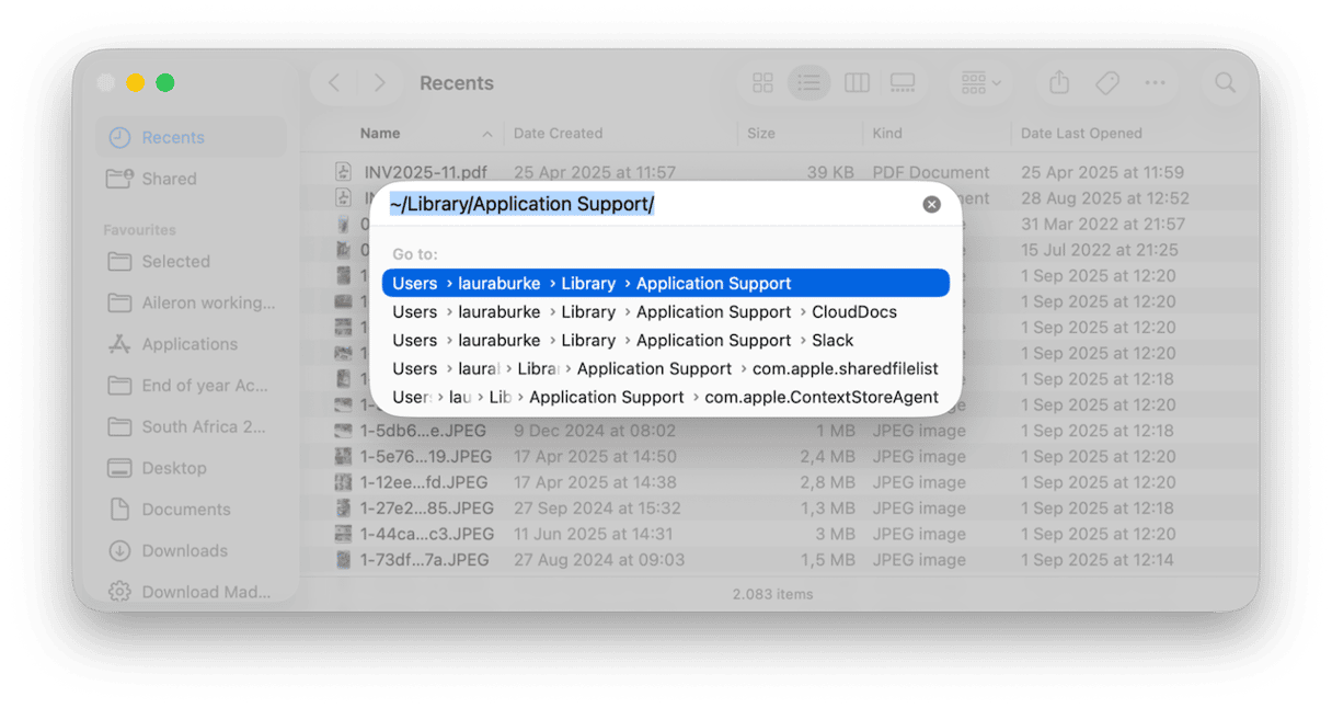 Sweep for leftovers after dragging app icon to Trash
