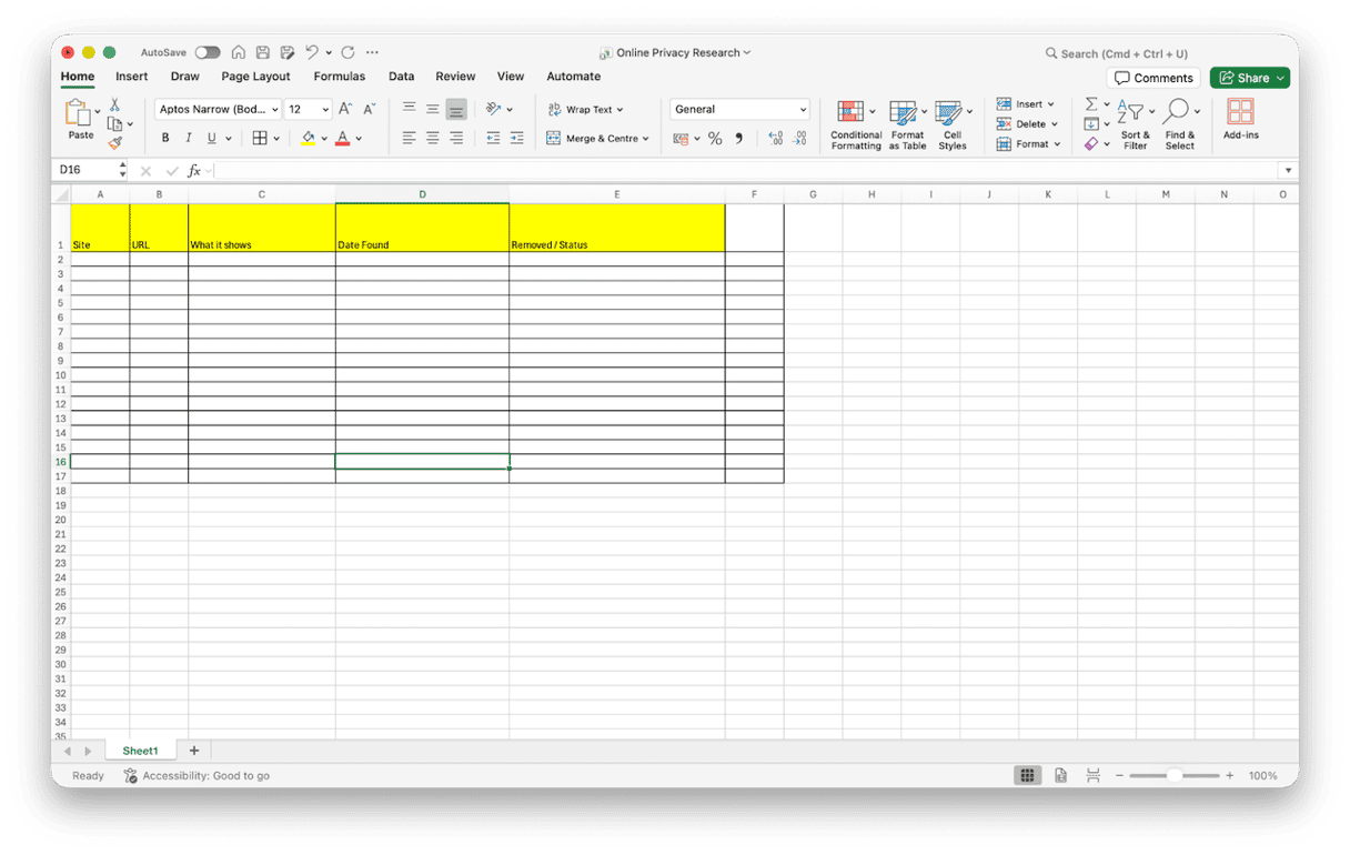 In a normal browser window, search for your full name, any nicknames, or former names. Add a city or employer to narrow the results down
