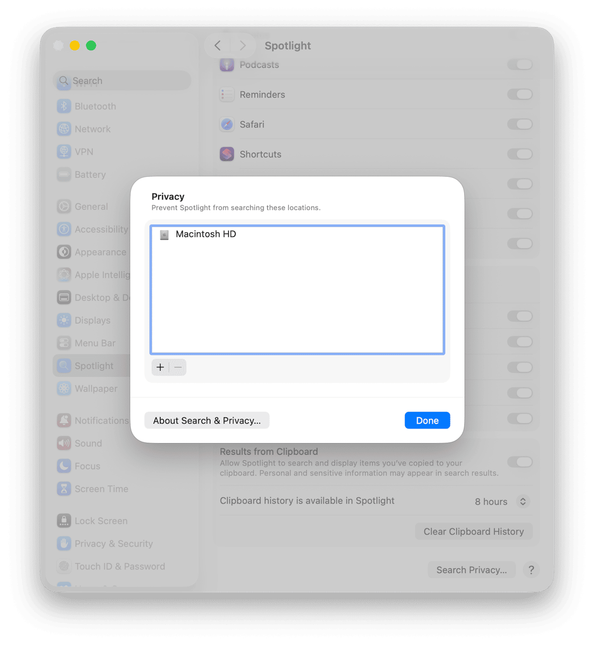 If Mail search is broken, reset indexing