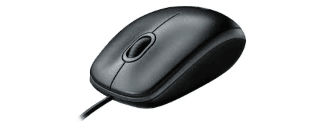 Logitech B100 Optical USB Mouse (Wired)