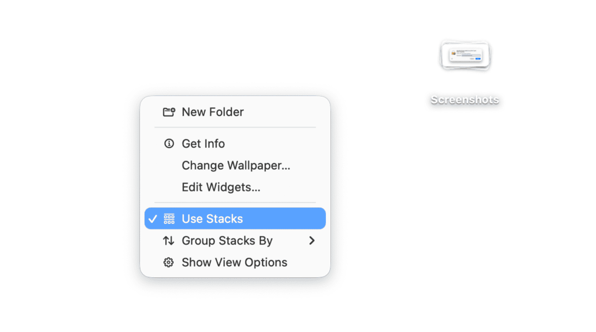 How to enable Stacks in macOS Tahoe