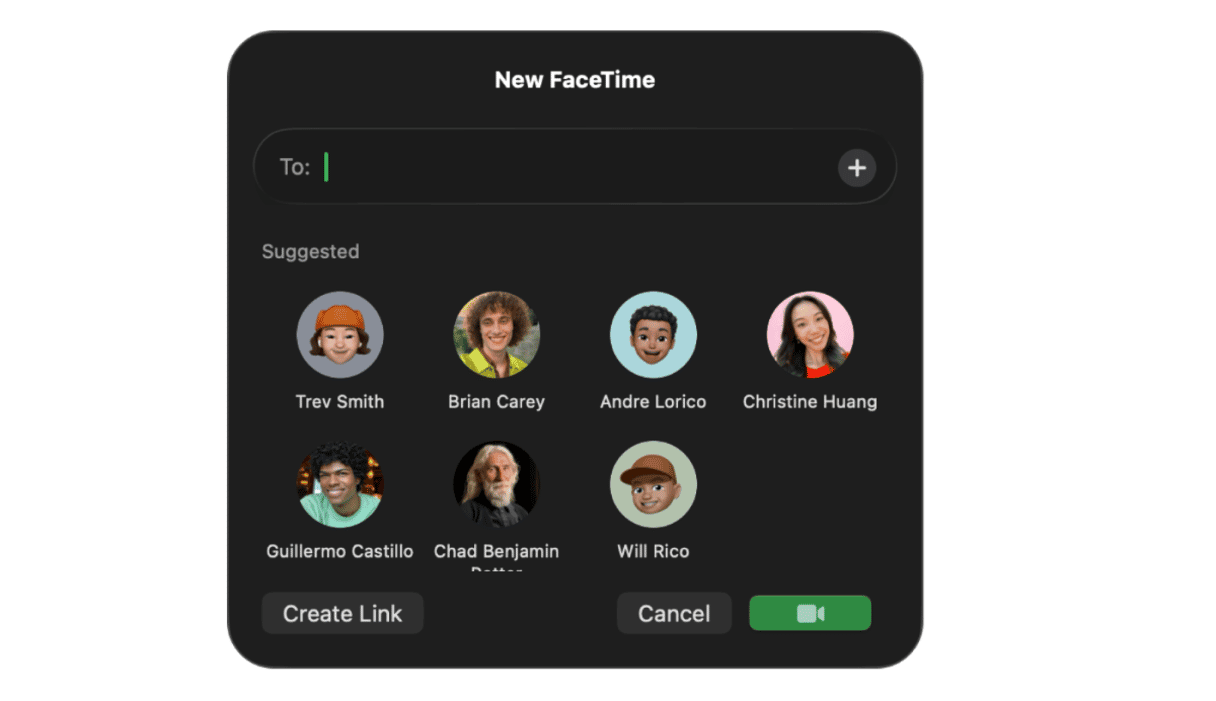 make a FaceTime call on Mac