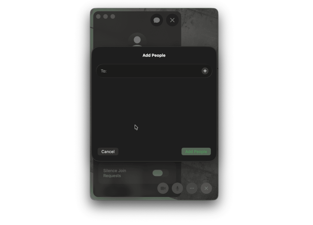 How to add people to a group FaceTime call