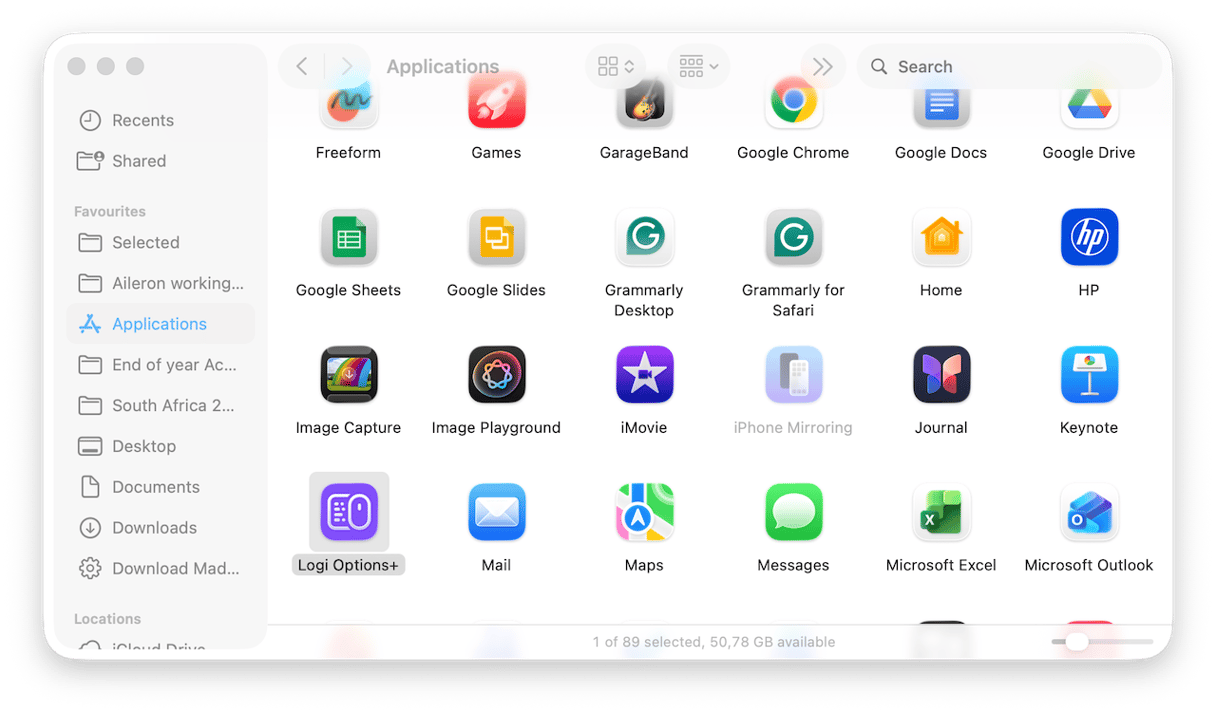 How to remove the main application
