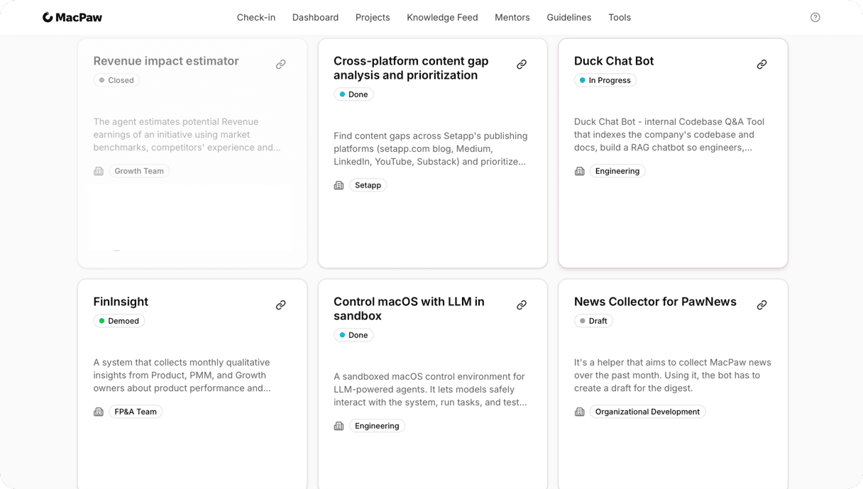 Examples of Agents Built