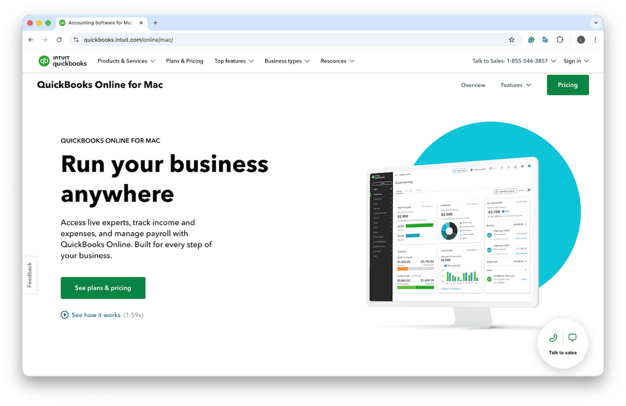 QuickBooks software for Mac