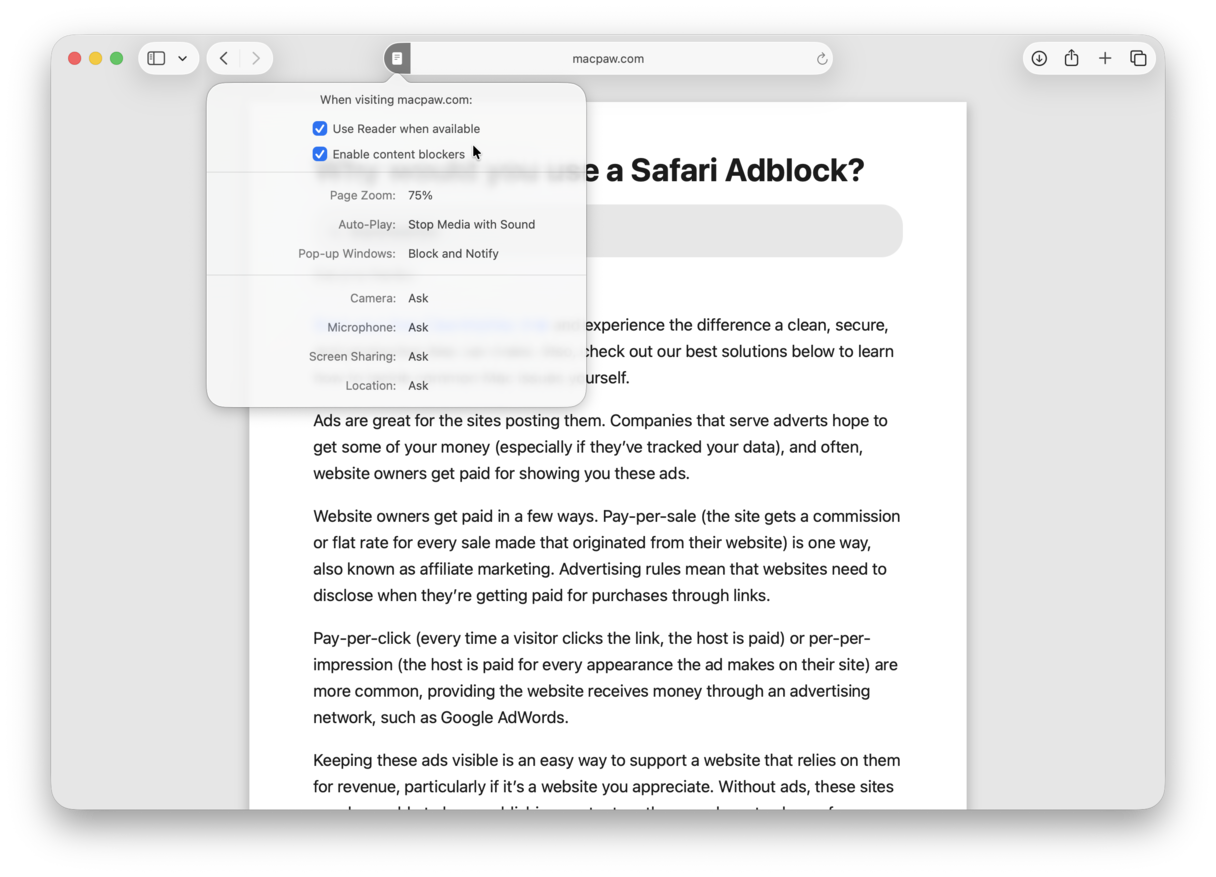 How to use reader mode all the time