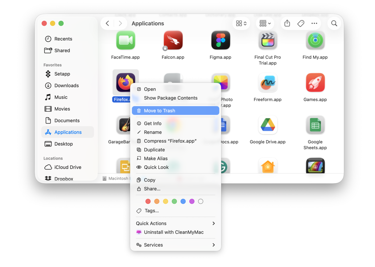 How to uninstall Firefox on Mac