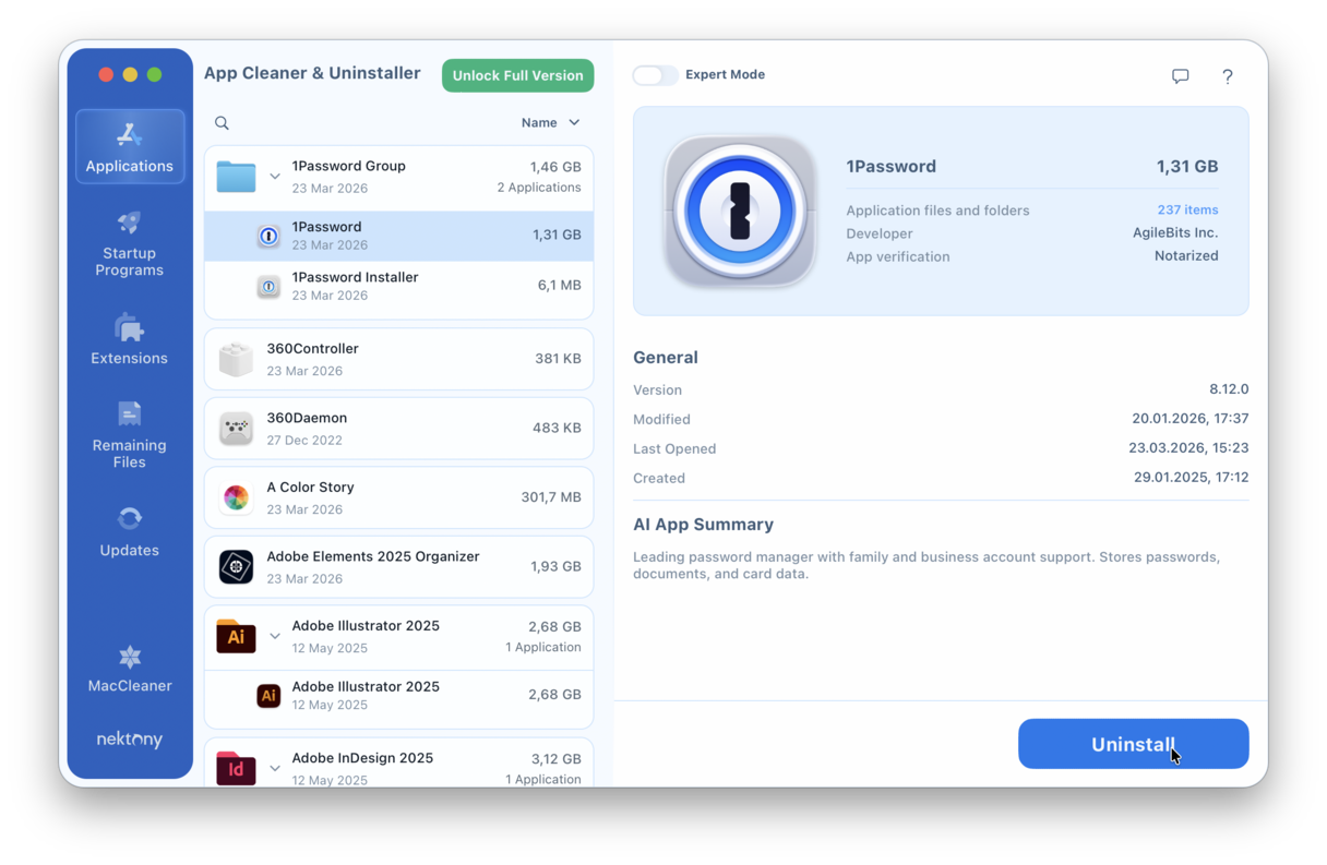 App Cleaner & Uninstaller