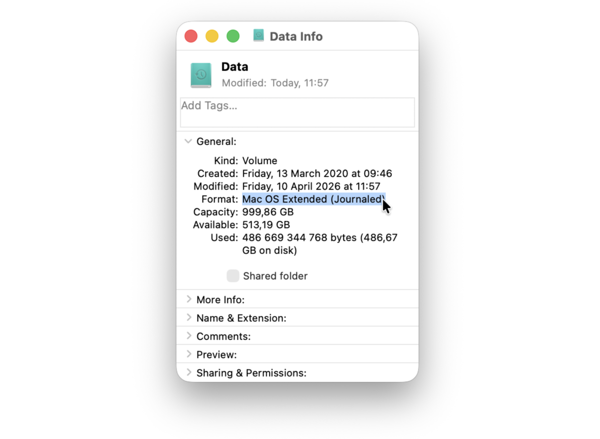 Time Machine won't back up fixes