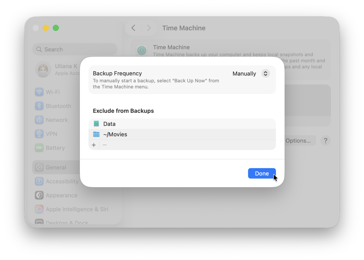 Time Machine won't back up fixes