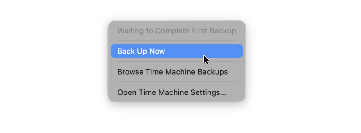 Time Machine won't back up fixes