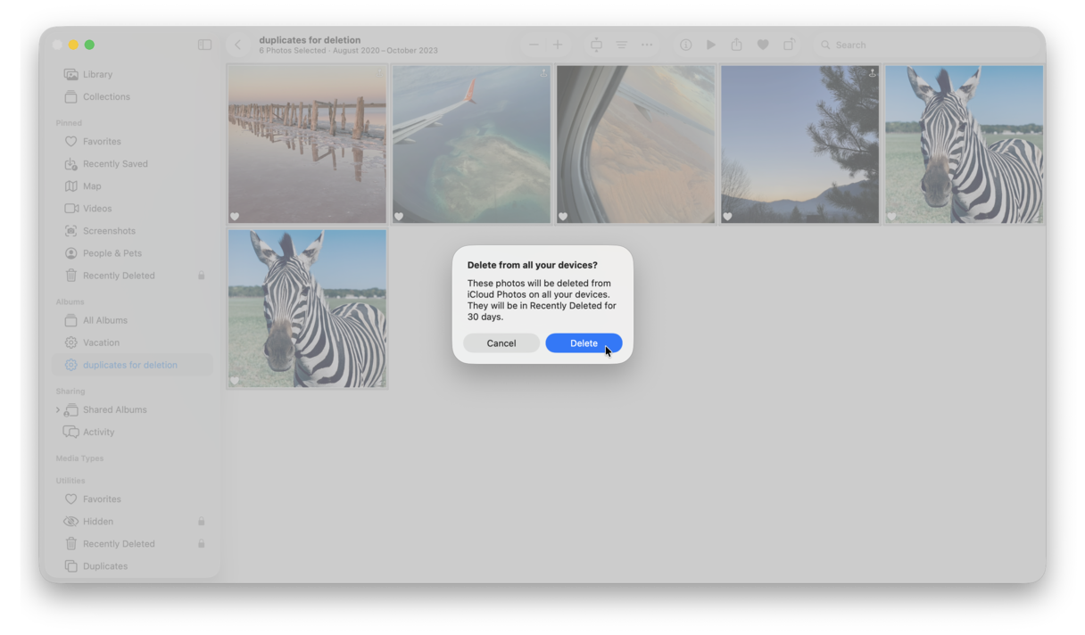 How to delete duplicate photos on Mac