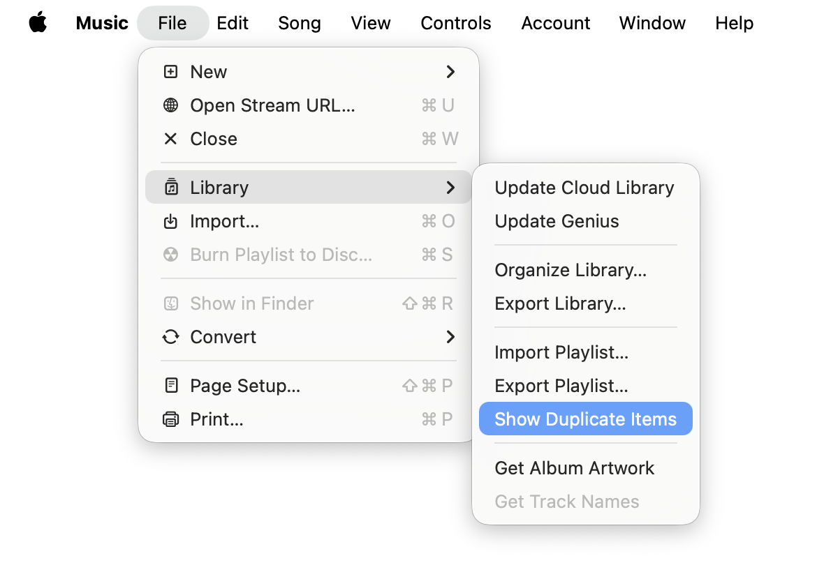 How to delete duplicate music files