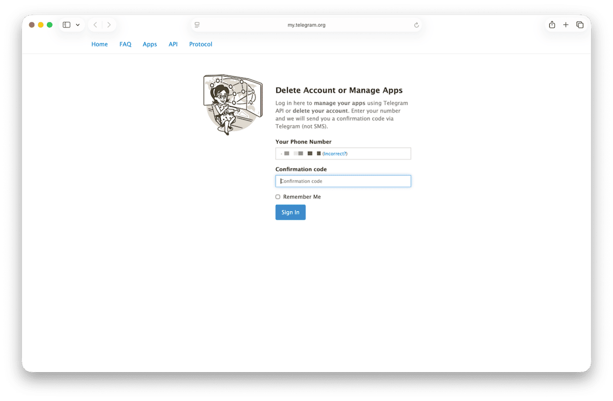 How to delete Telegram account